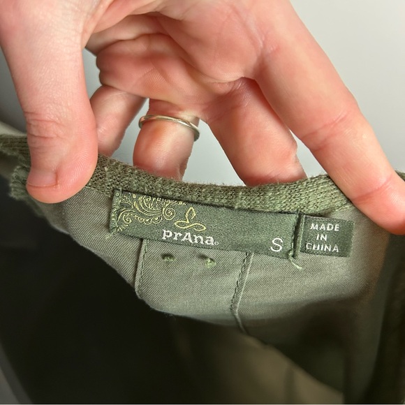 Prana Hensley Henley Knit Olive Green Dress Size Small - Picture 8 of 8